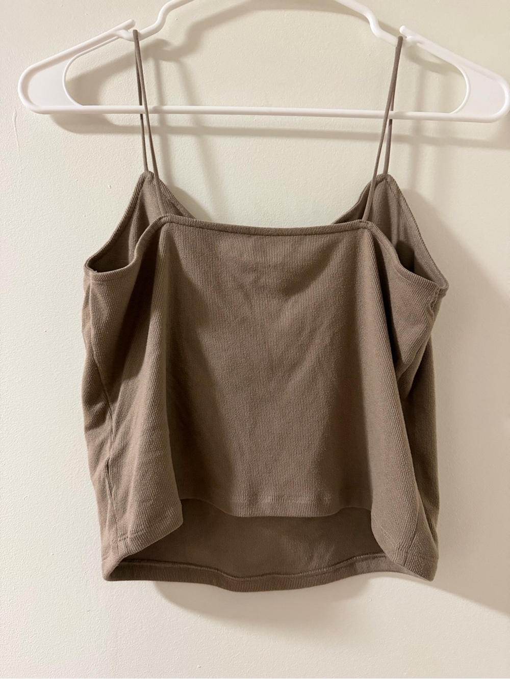 American Eagle Outfitters Taupe Cowl Neck Spaghetti Strap Camisole - Picture 3 of 4
